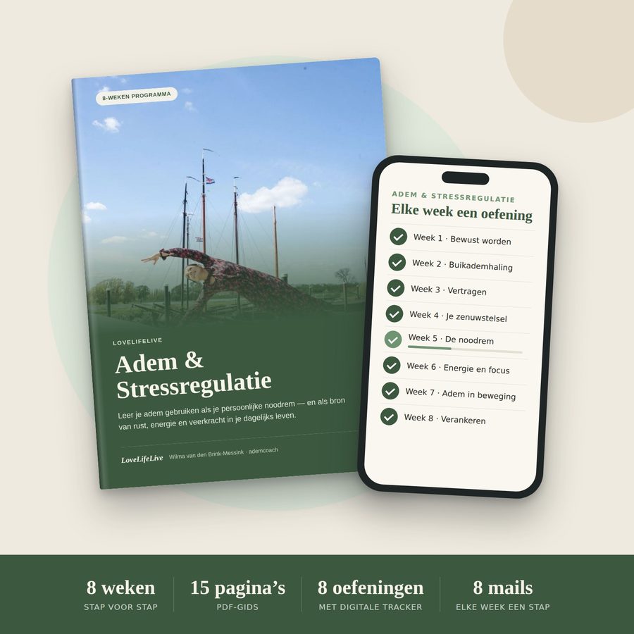 De gids en een voorbeeld op je telefoon: Adem & Stressregulatie